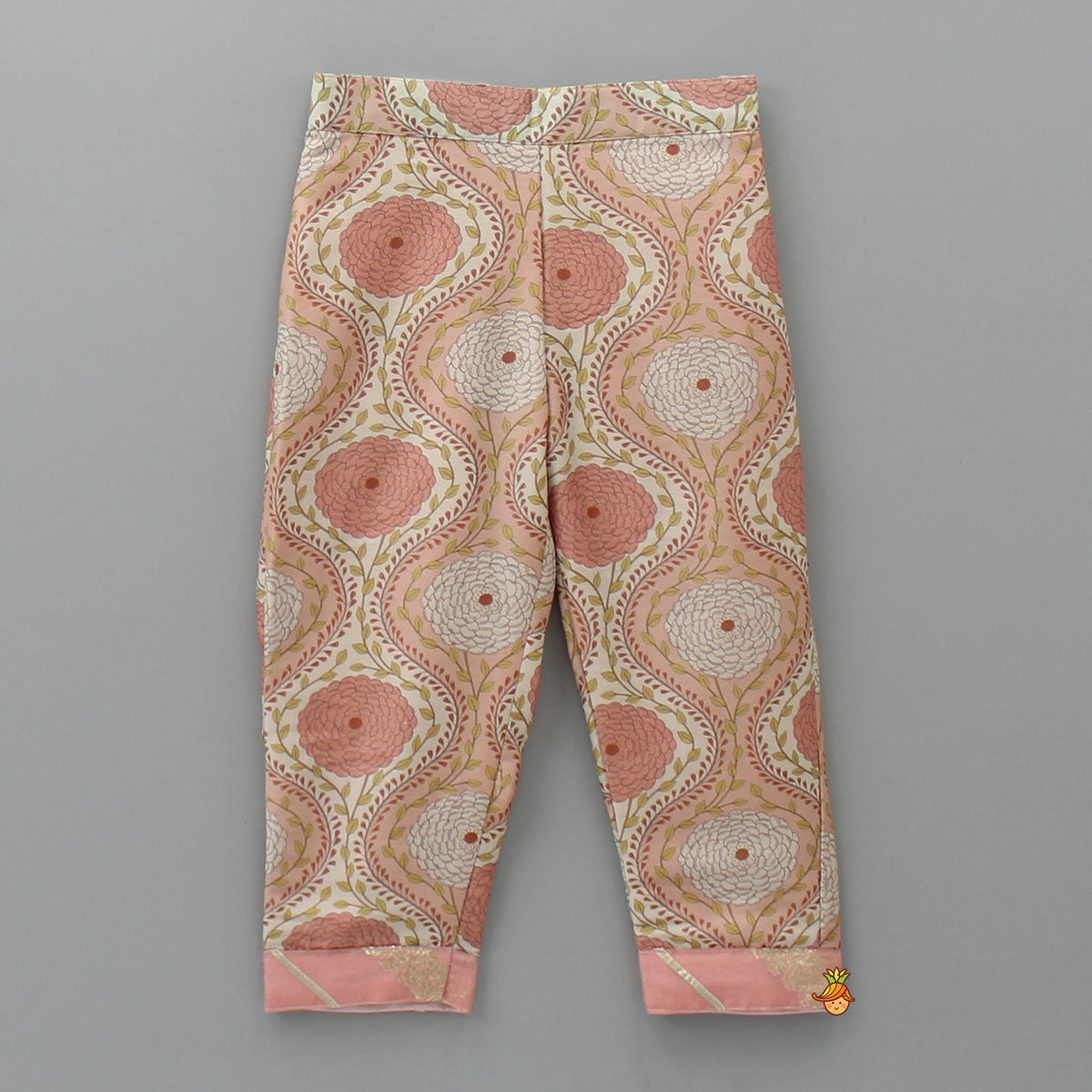 Side Knot Detail Long Kurti And Pant With Dupatta