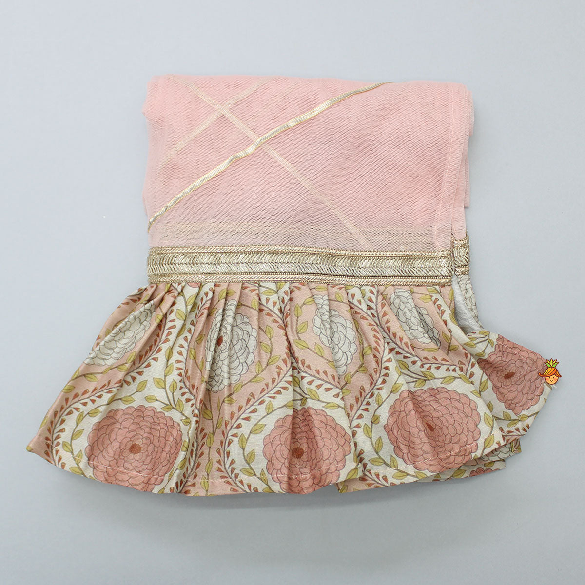 Side Knot Detail Long Kurti And Pant With Dupatta