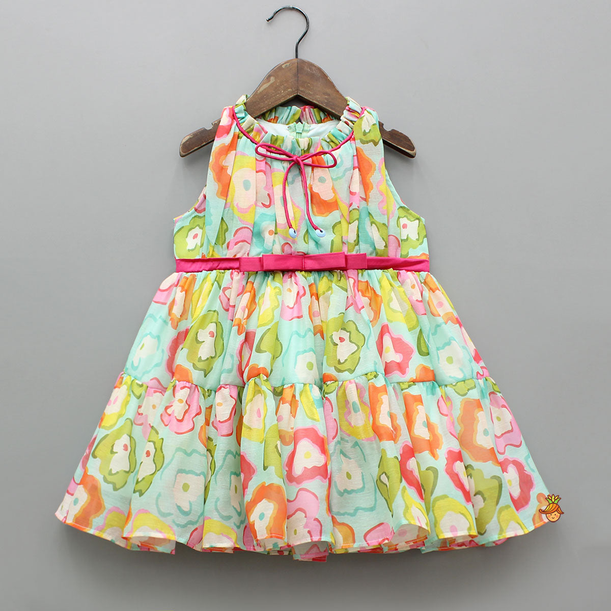 Yoke Gather Multicolour Dress