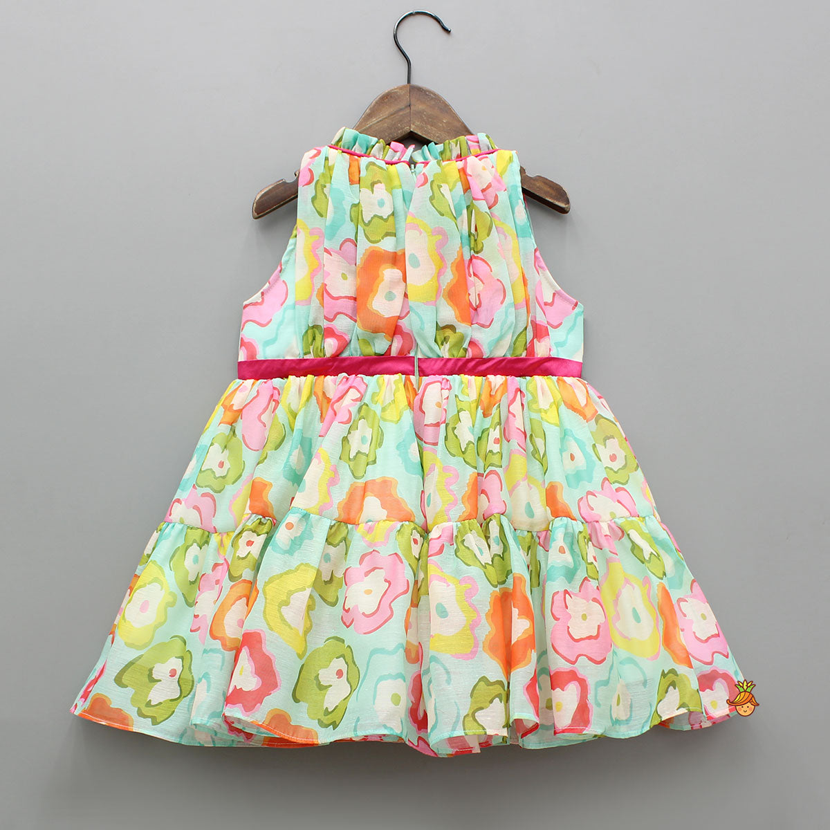Yoke Gather Multicolour Dress