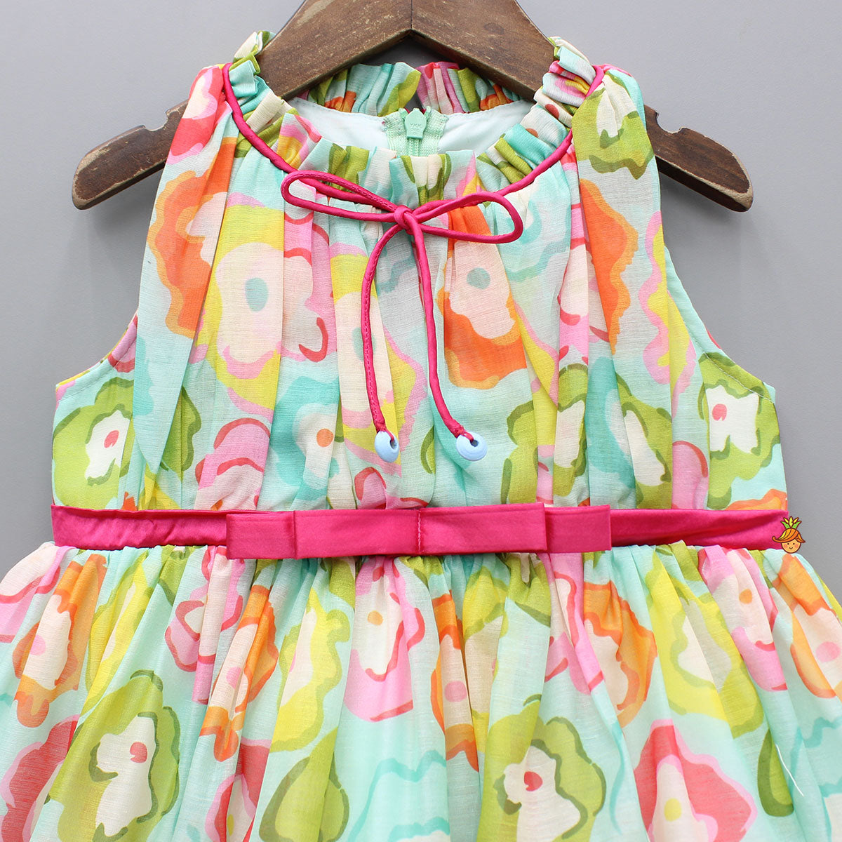 Yoke Gather Multicolour Dress