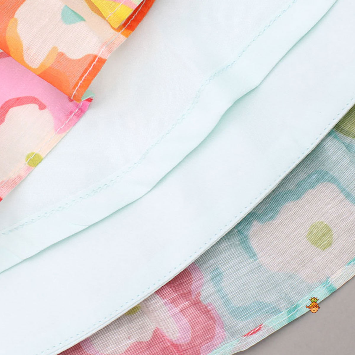 Yoke Gather Multicolour Dress
