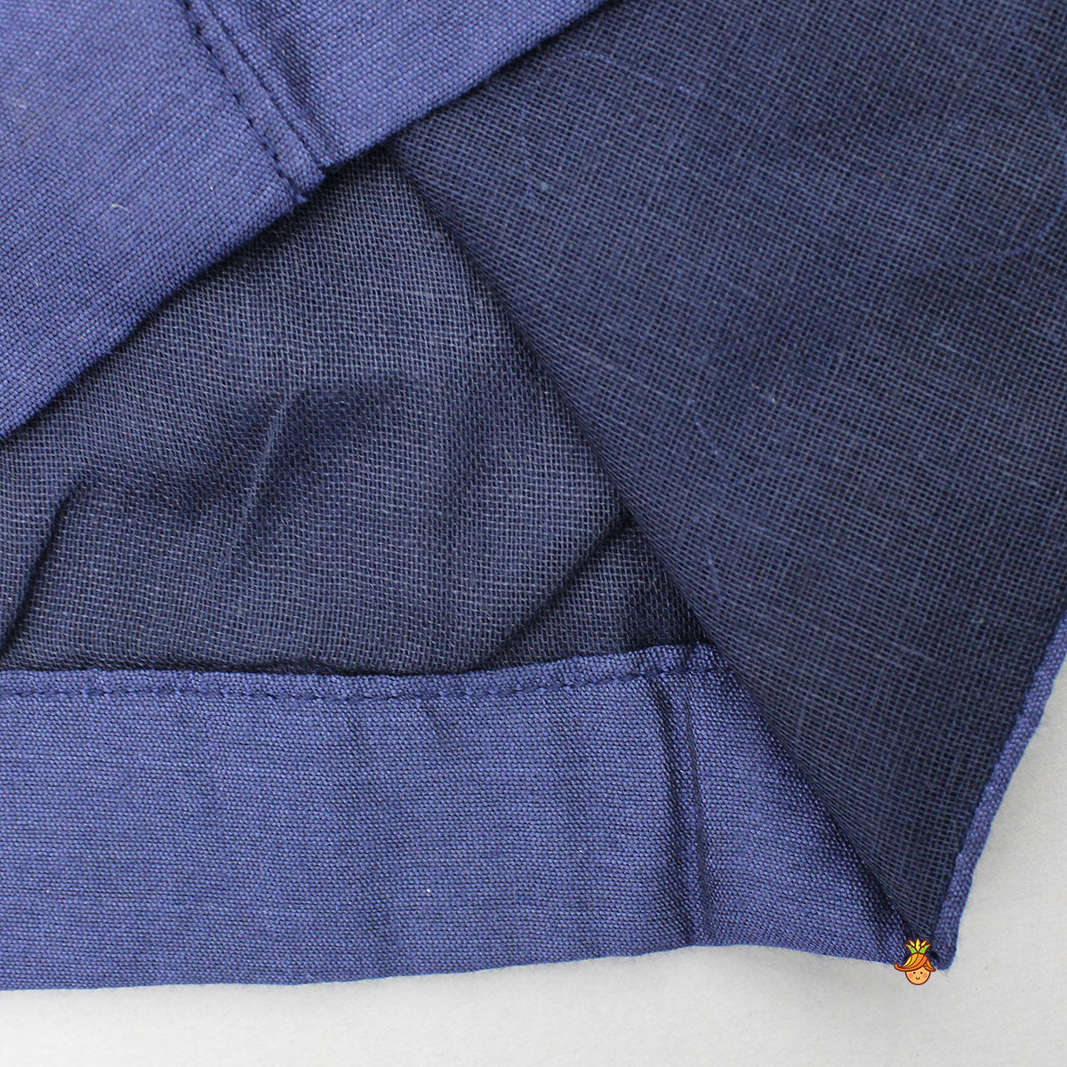 One Shoulder Blue Top And Floral Lehenga