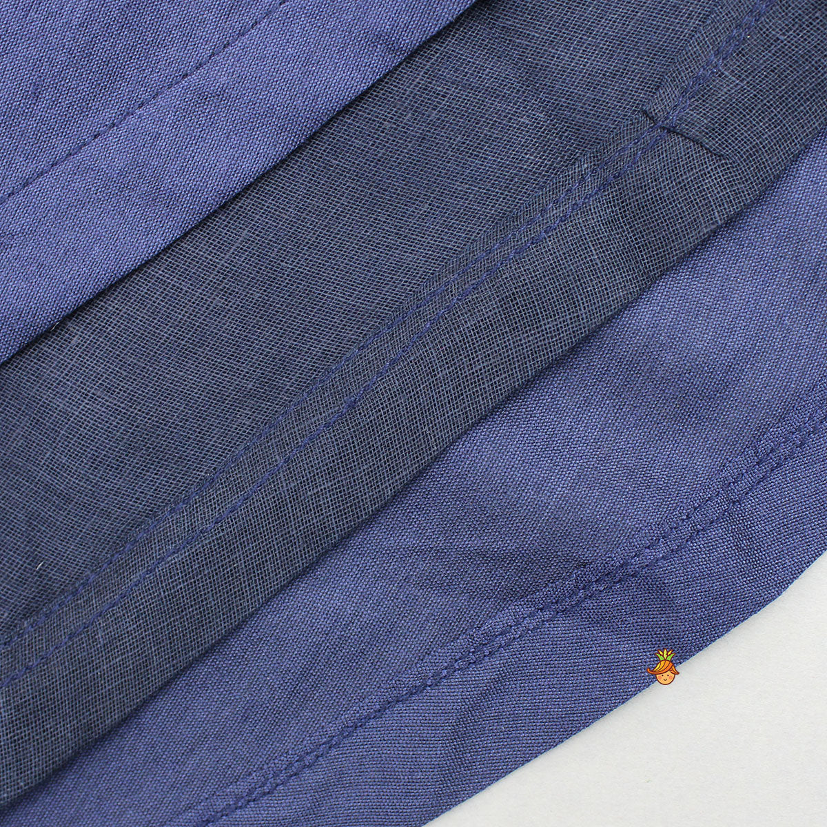 One Shoulder Blue Top And Floral Lehenga