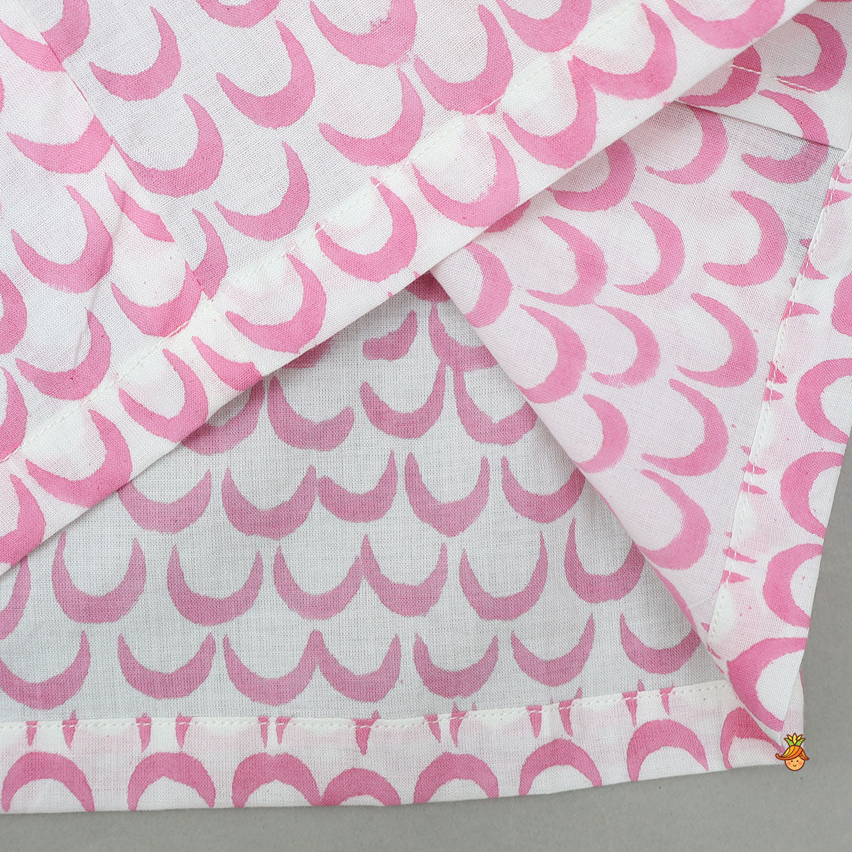 Moon Printed Pink Top And Pyjama