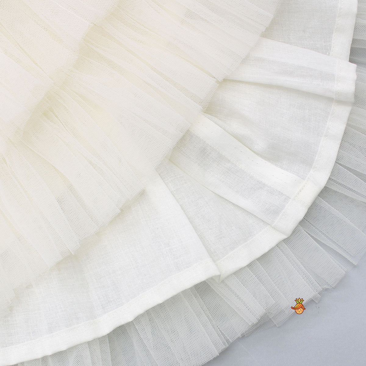 Multi Layered Off White Dress