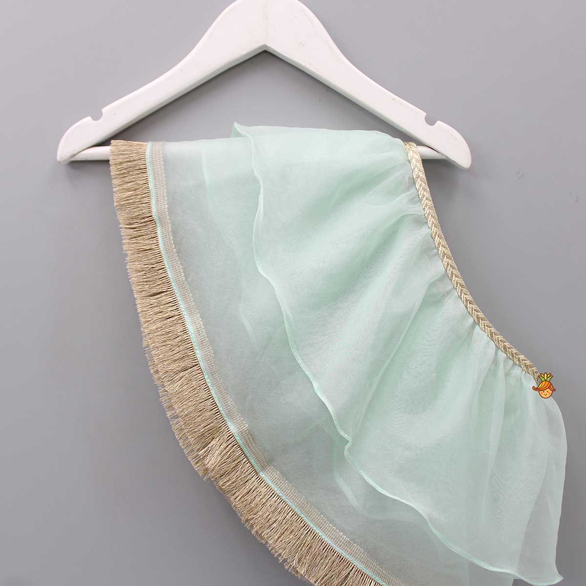 Round Layered Green Dupatta