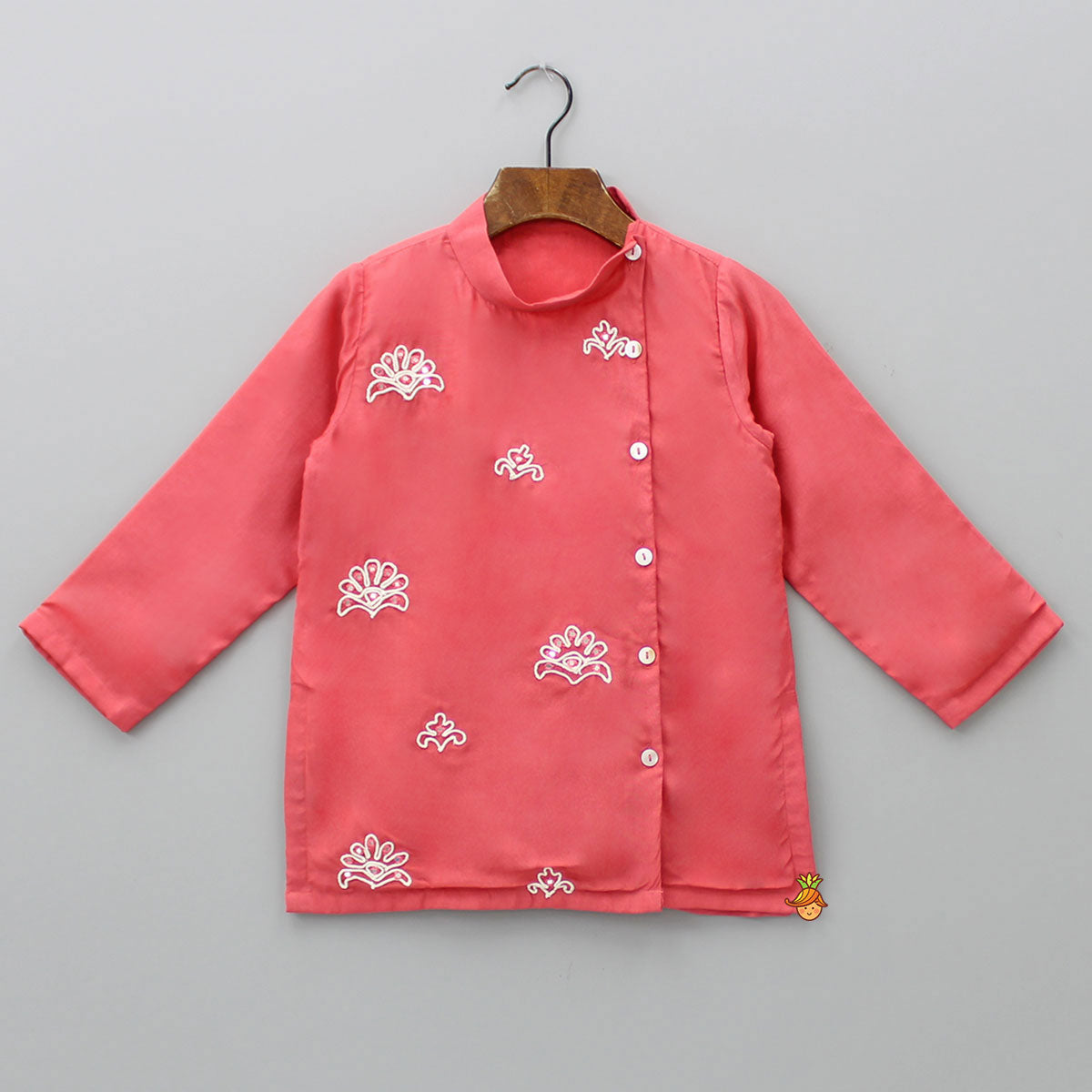 Side Buttons Detail Kurta And Pyjama