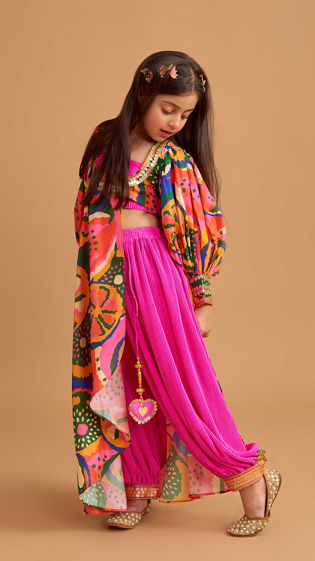 Pink Top With Side Slits Kurti And Patiala