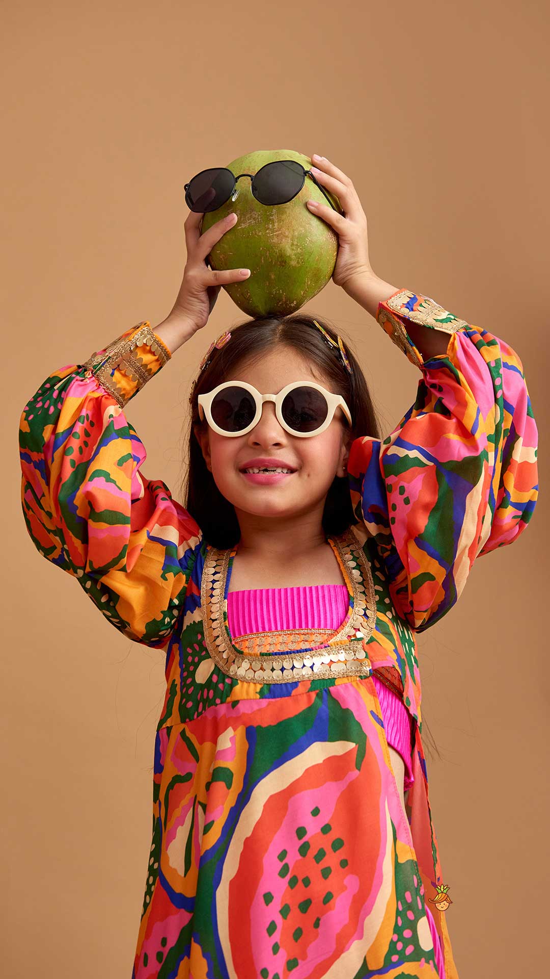 Pink Top With Side Slits Kurti And Patiala