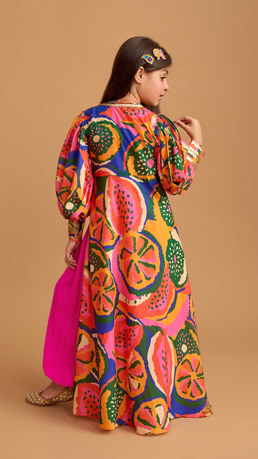 Pink Top With Side Slits Kurti And Patiala