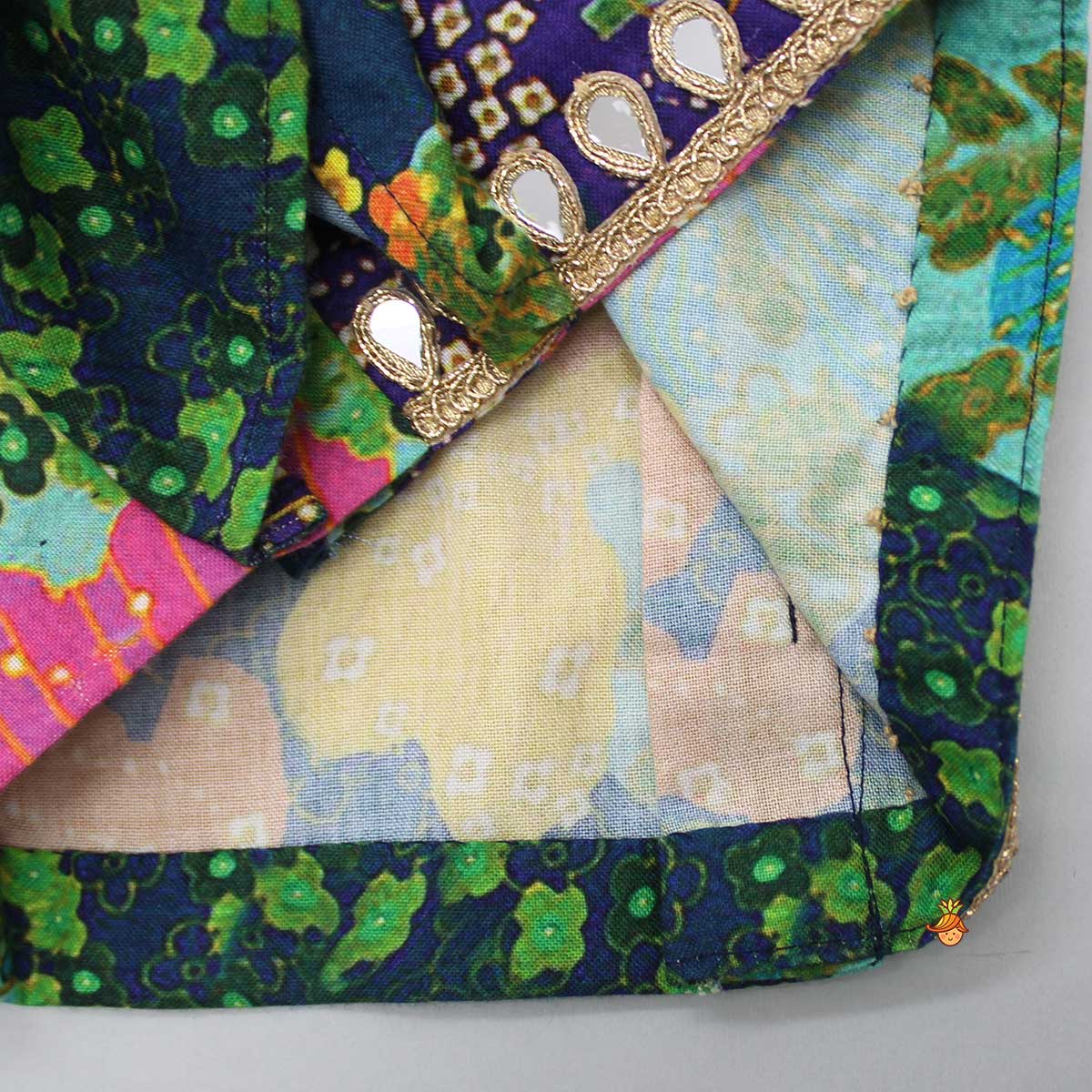 One Shoulder Multicolour Top And Ballon Pant
