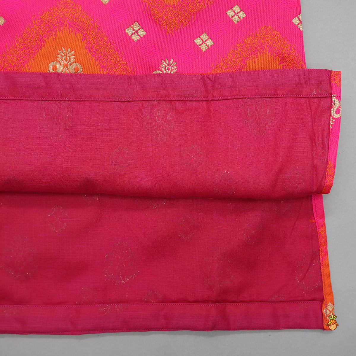 Embroidered Dual Tone Kurta And Dhoti