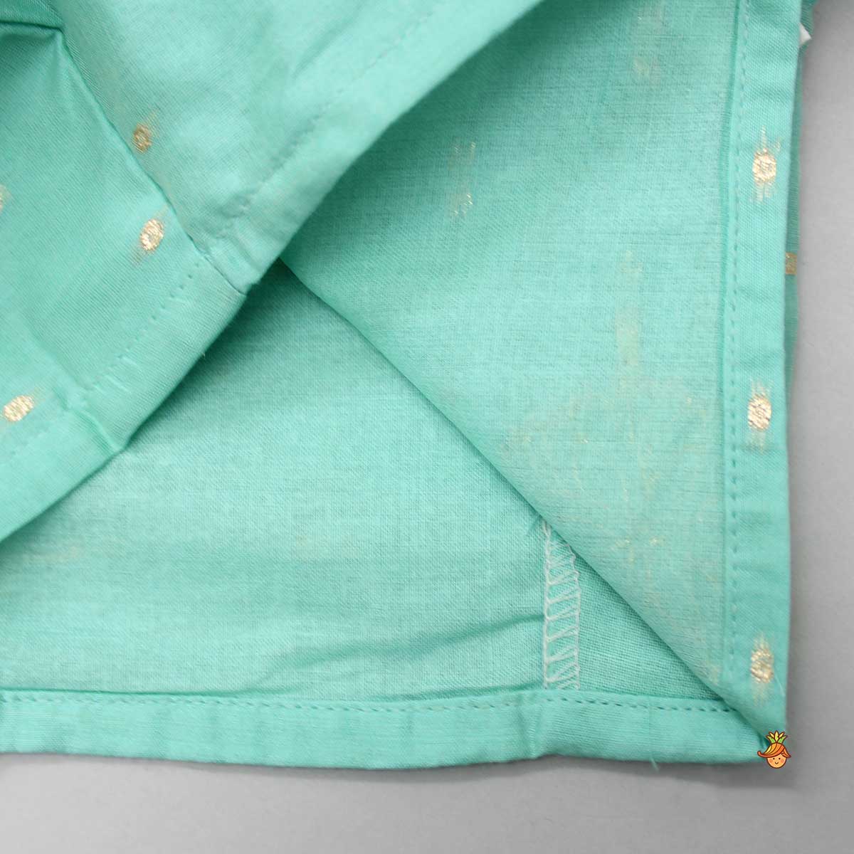 Chanderi Embroidered Green Top And Lehenga With Matching Dupatta