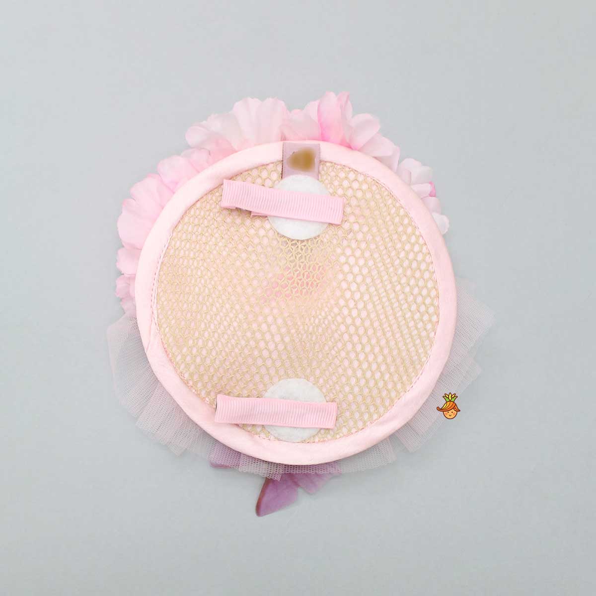 Butterfly And Floral Embellished Frilly Hair Clip
