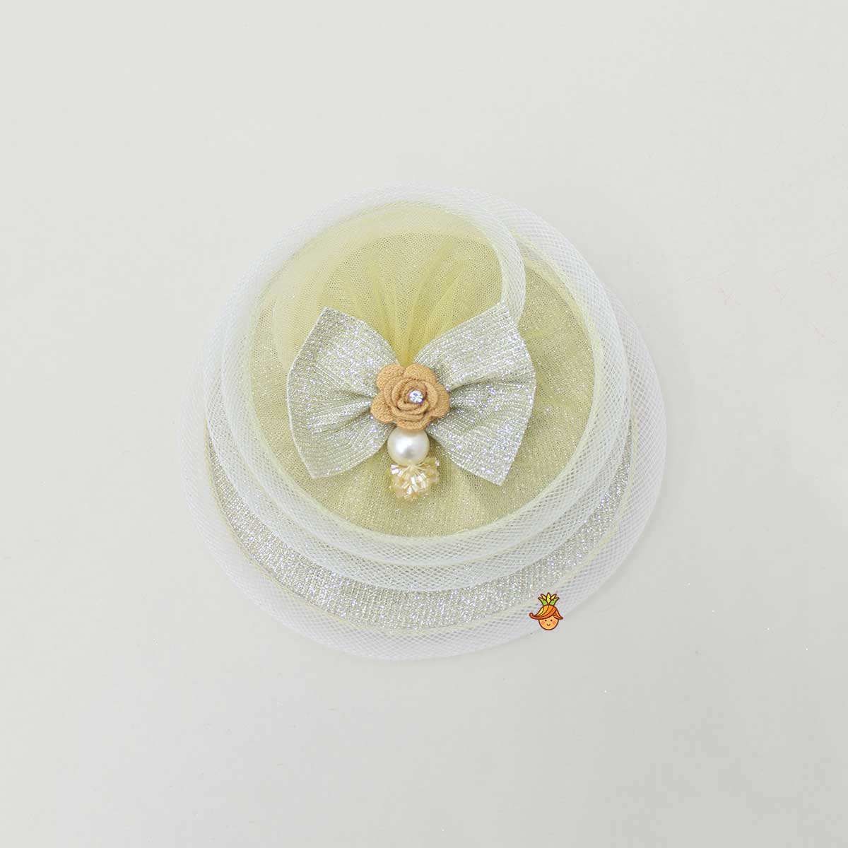 Fancy Shimmery Bow Hair Clip