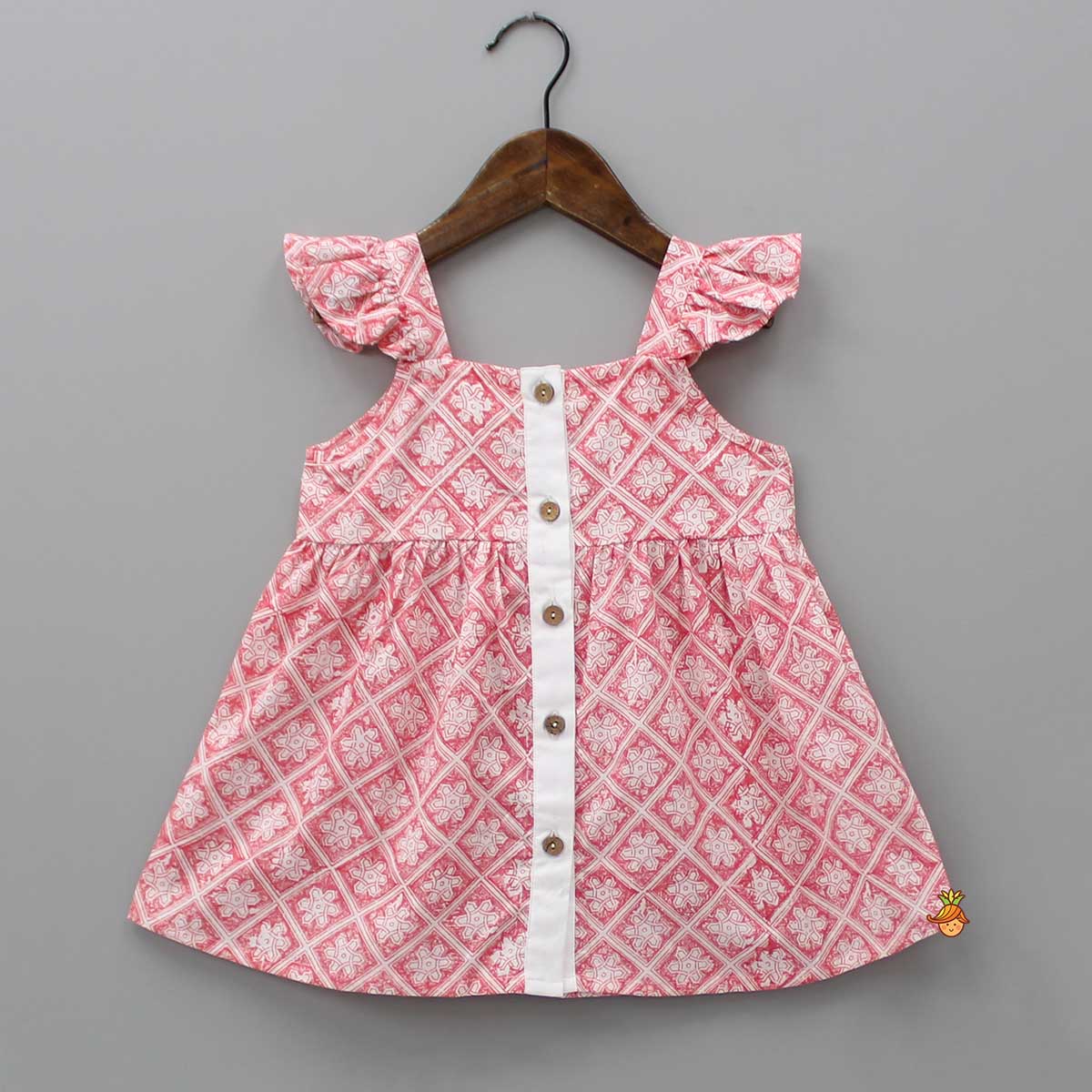 Flutter Tunic Dress With Ruffled Bloomer