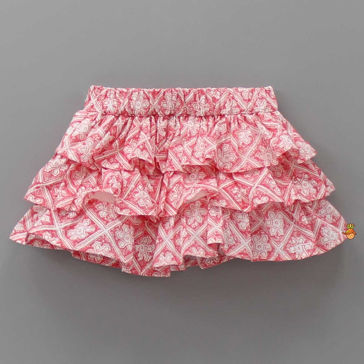 Flutter Tunic Dress With Ruffled Bloomer