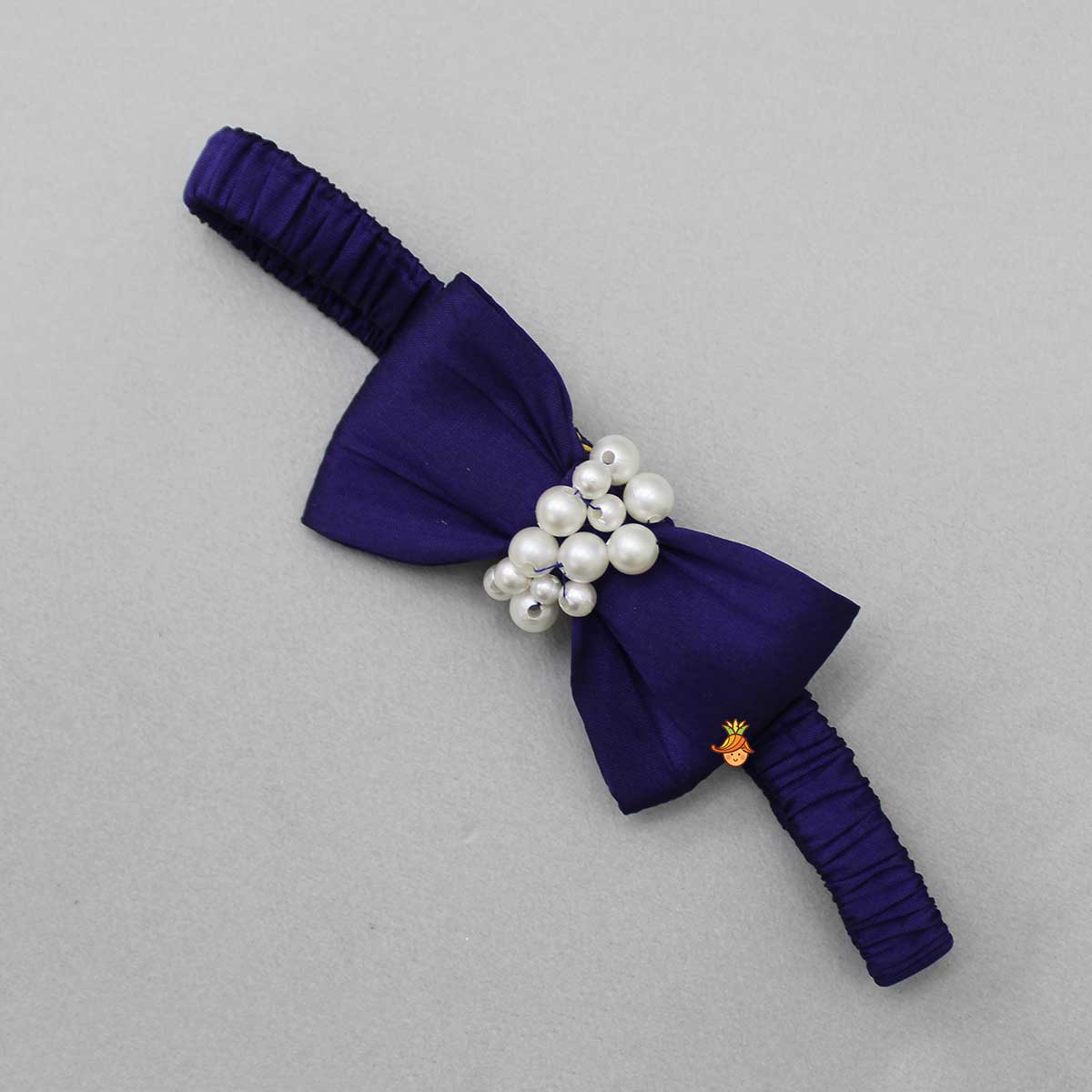 Elegant Purple Layered Dress With Matching Detachable Bow And Head Band