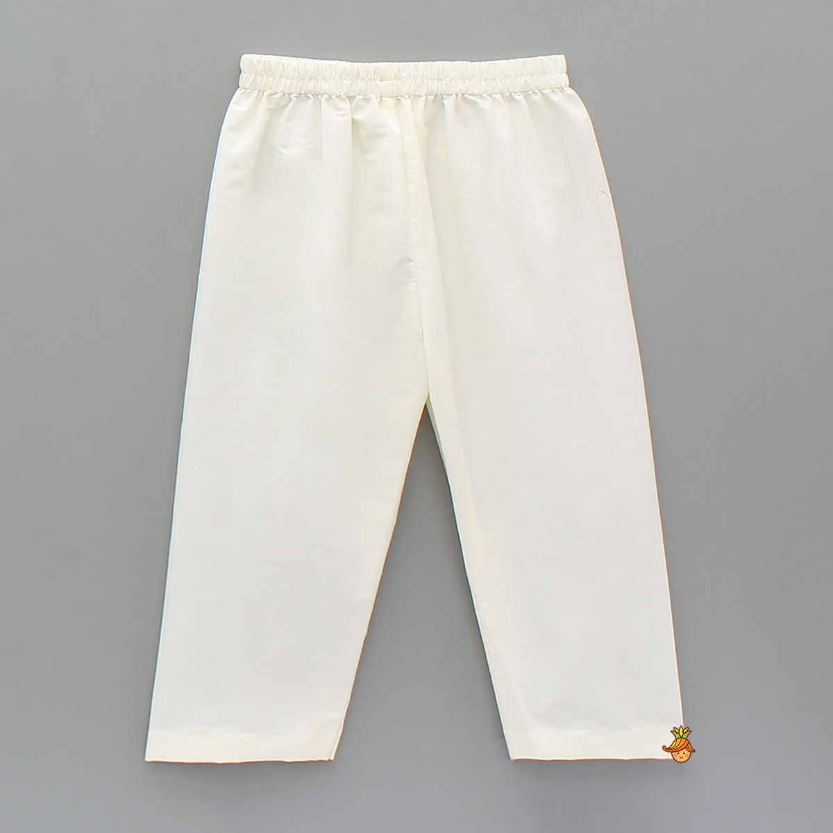 Foral Printed Attached Flap Colour Block Kurta With Pyjama