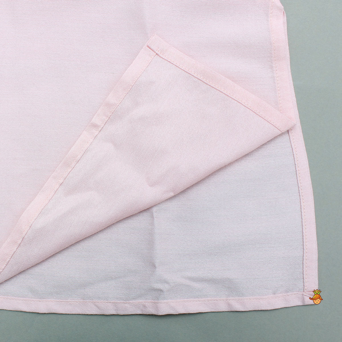Pink Kurta With Hand Embroidered Floral Printed Jacket And Pyjama