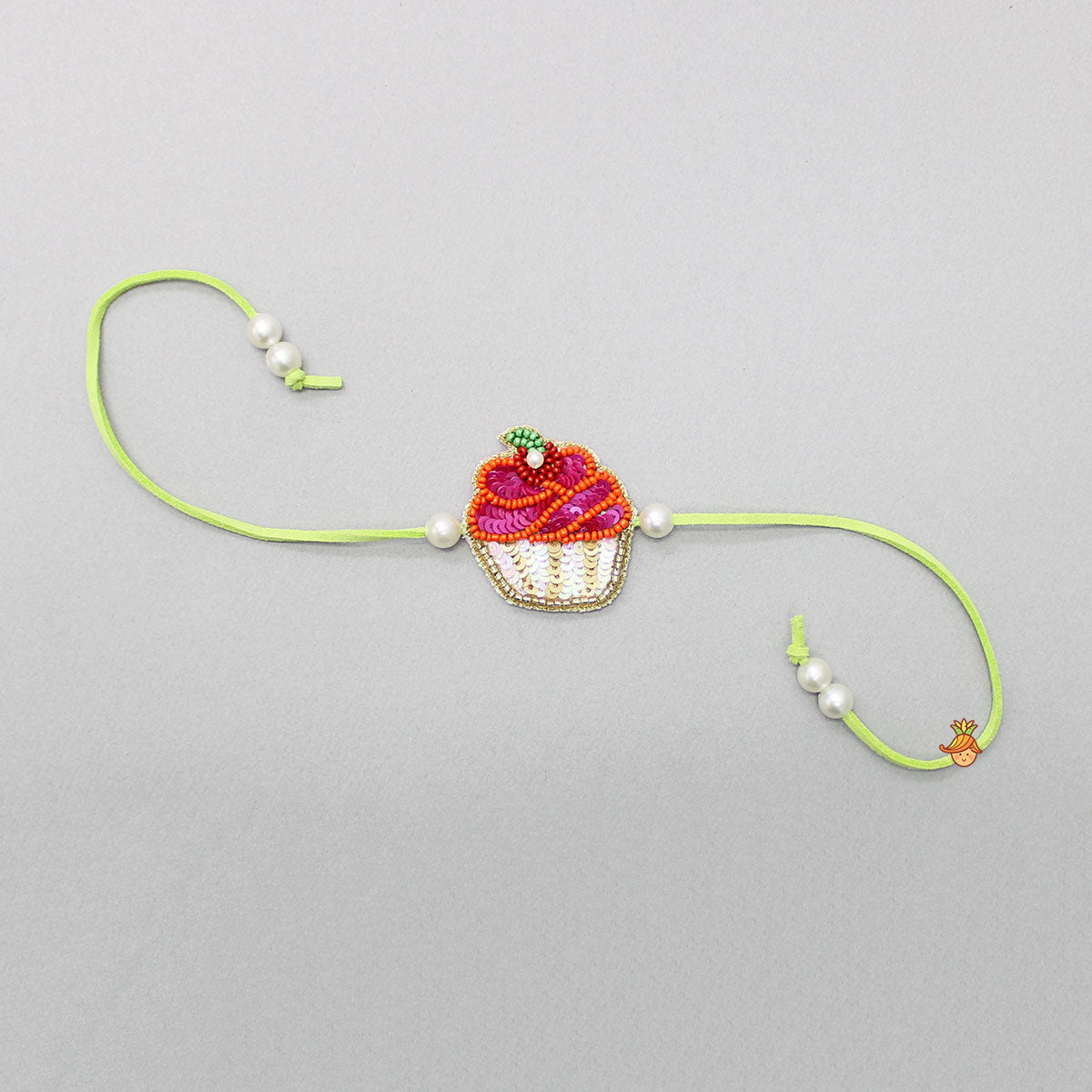 Cupcake Embroidered Rakhi