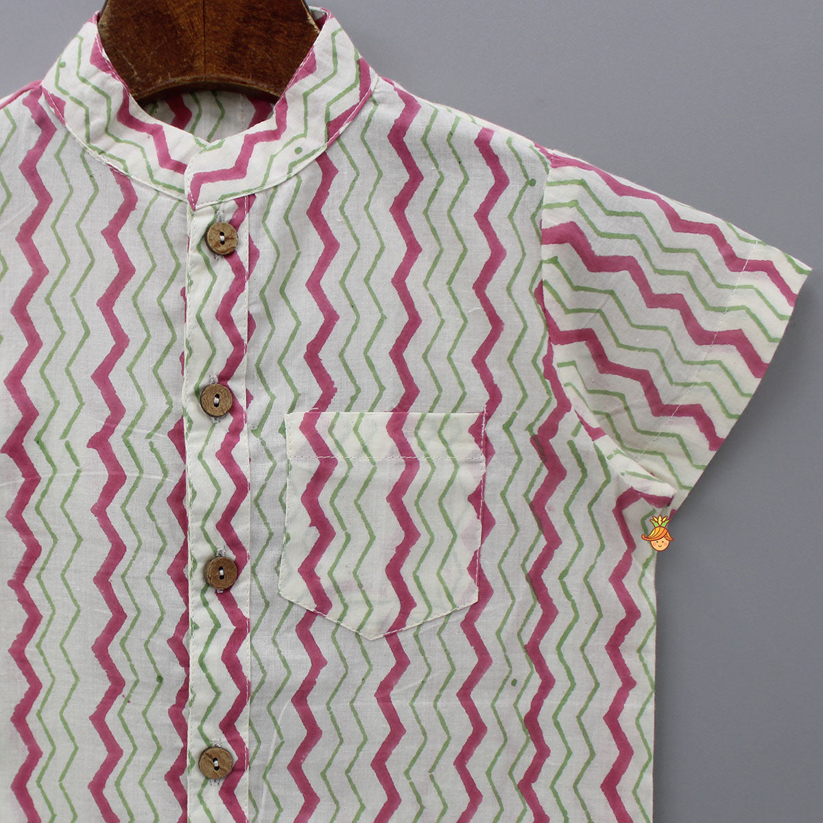 Chevron Printed Multicolour Shirt