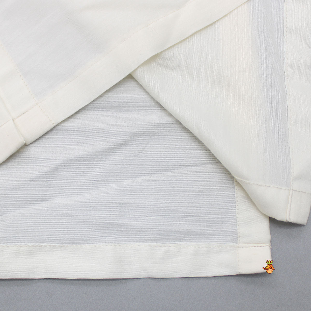 Kurta With Pocket Square Stylish Jacket And Lace Detailed Dhoti