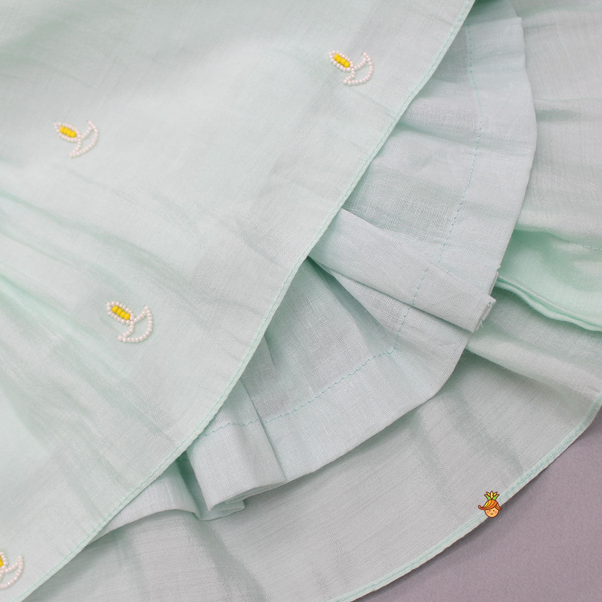Diya Embroidered Green Kurti And Pant