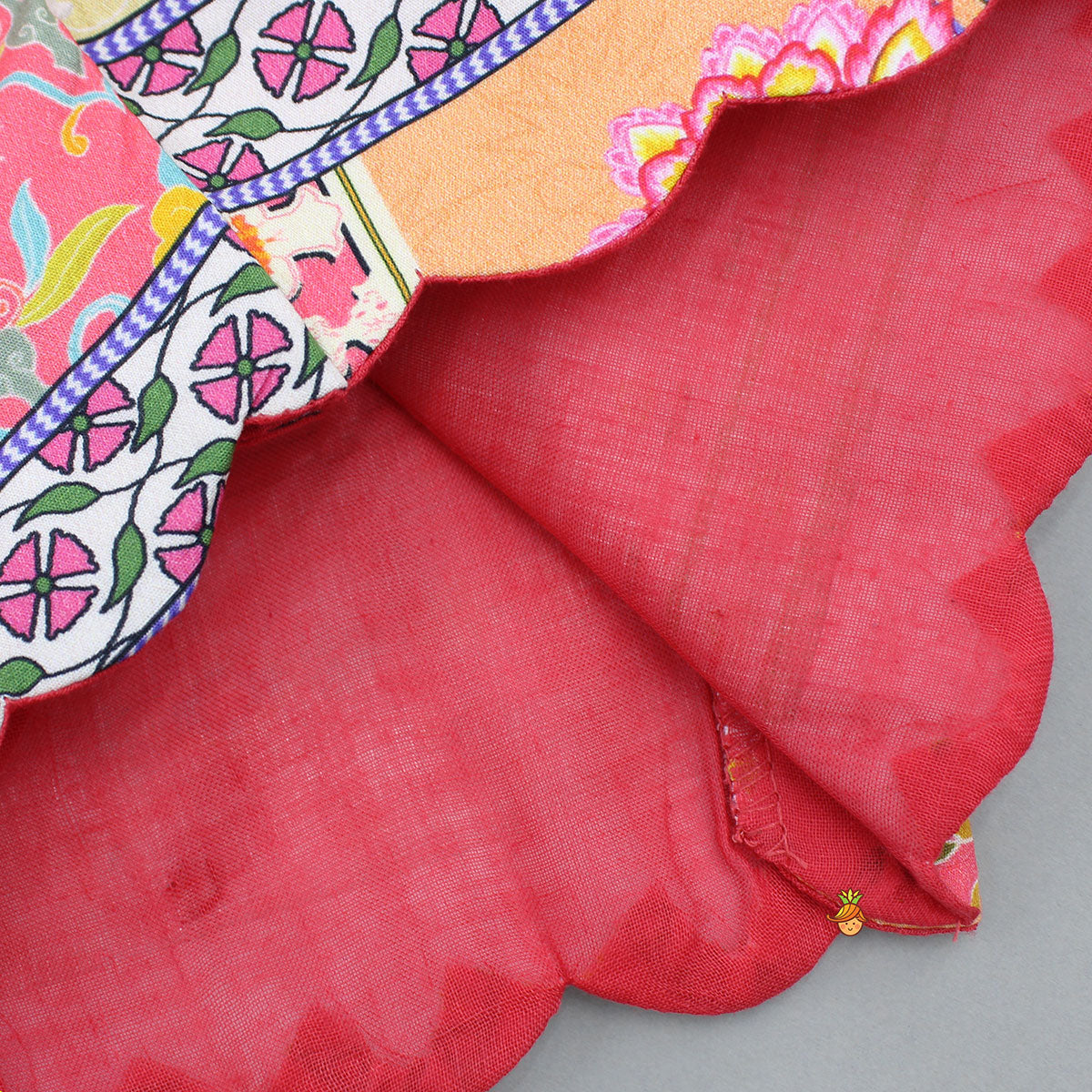 Floral Printed Multicolour Top And Lehenga