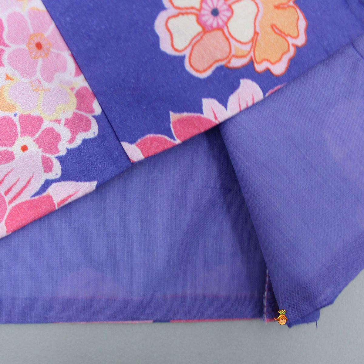 Purple Printed Kurta With Jacket And Pyjama
