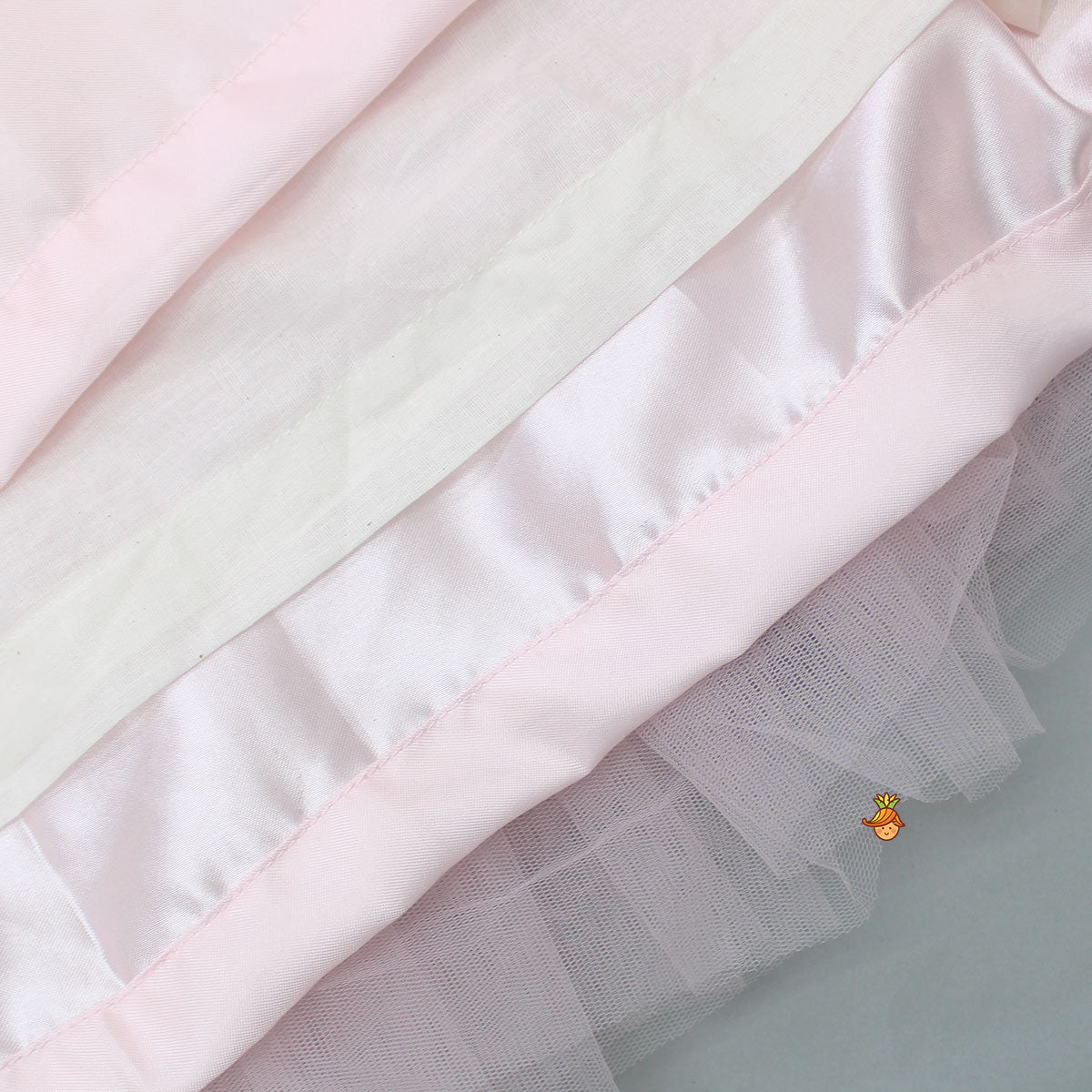 Pink Halter Neck Embroidered Gown