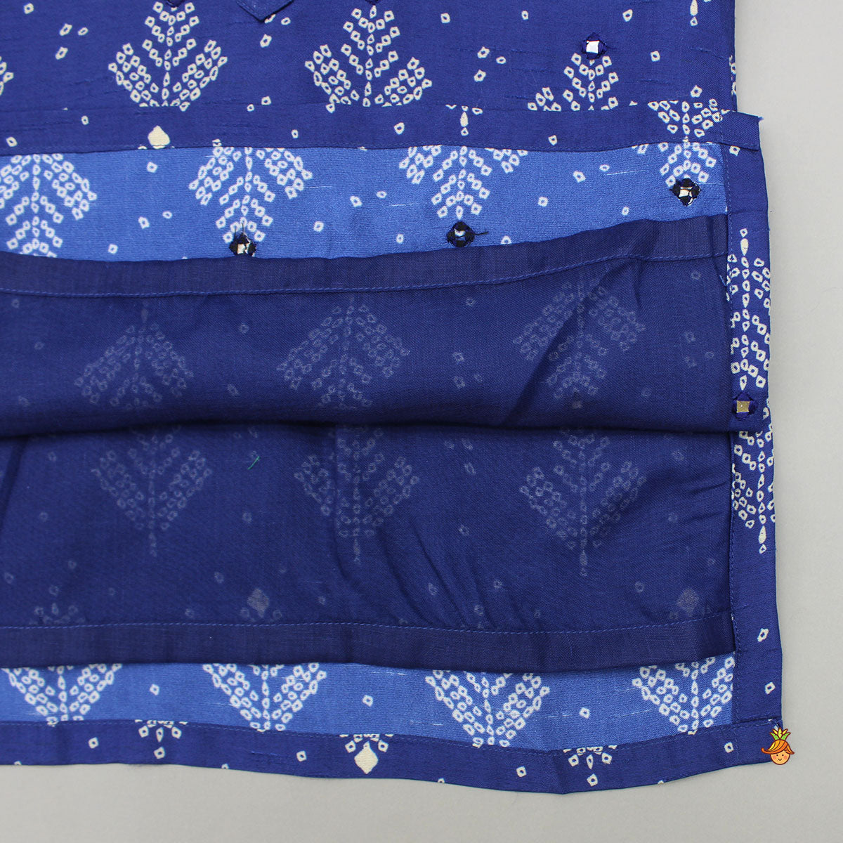 Printed Blue Kurta And Pyjama