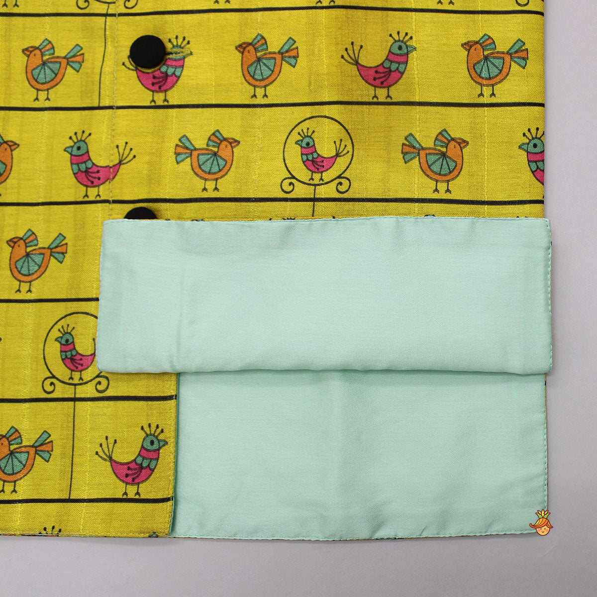 Bird Printed Multicoloured Jacket