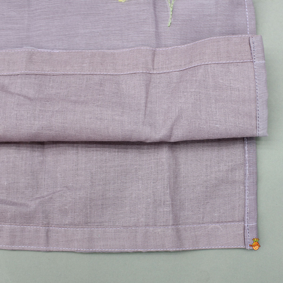 Embroidered Lavender Kurta With Pyjama