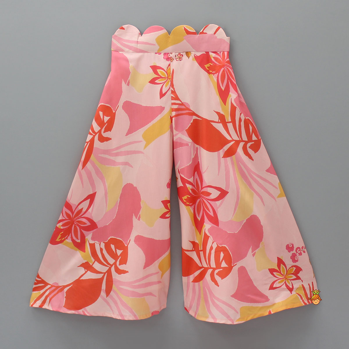 Floral Printed Top And Flared Palazzo
