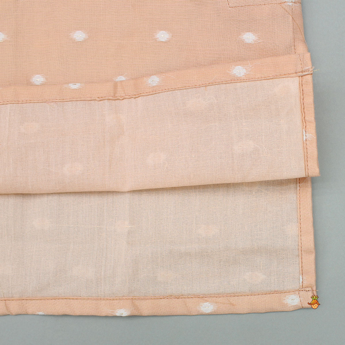 Butti Work Peach Kurta And Pyjama
