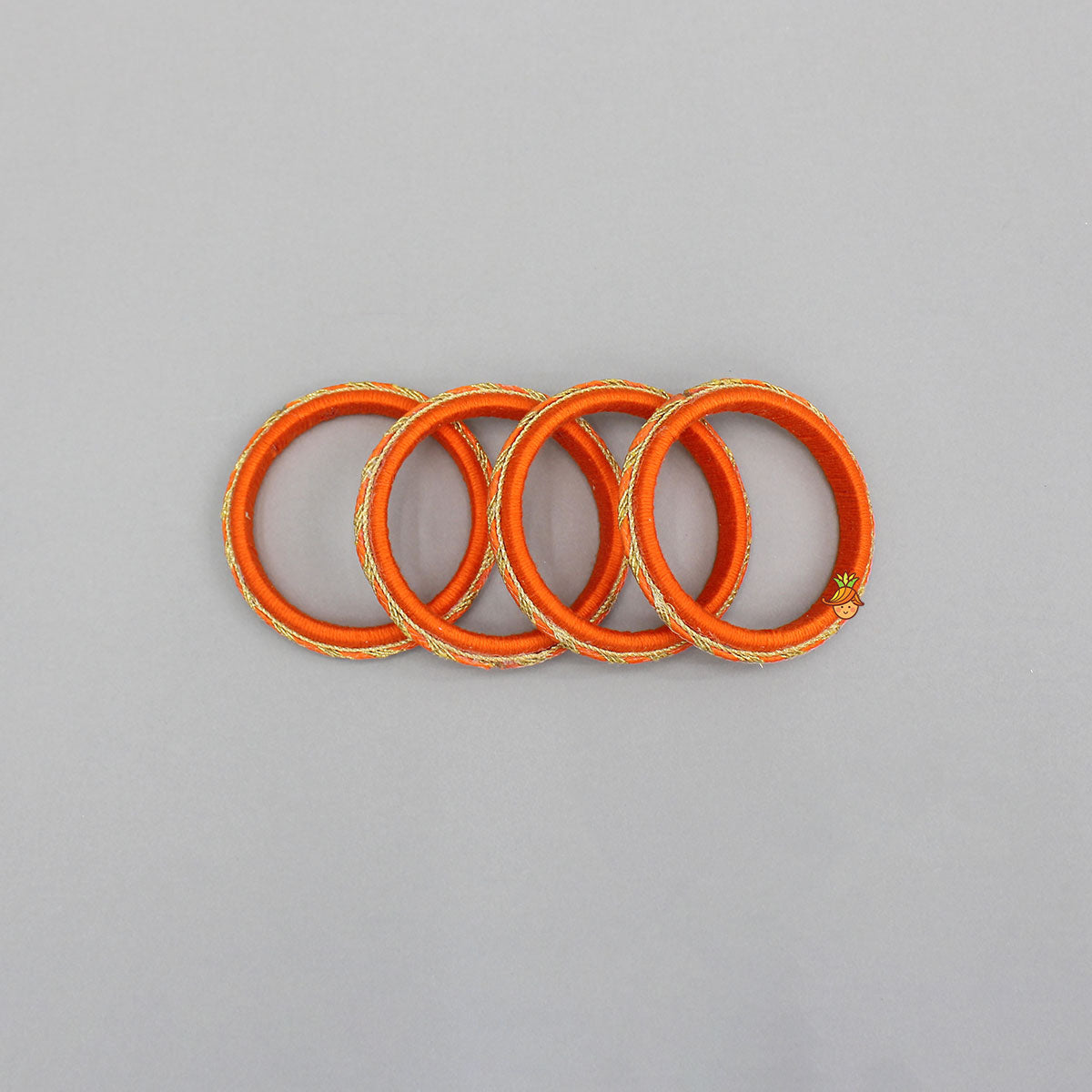 Beautiful Orange Thread Bangles