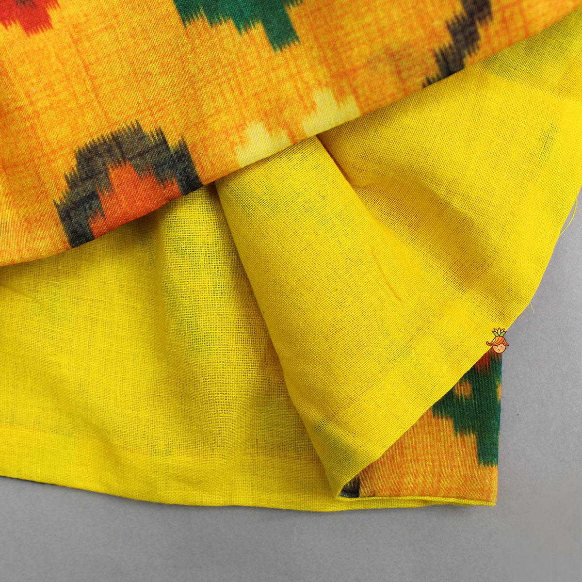 Patola Printed Angarkha Style Kurta And Dhoti With Mukut