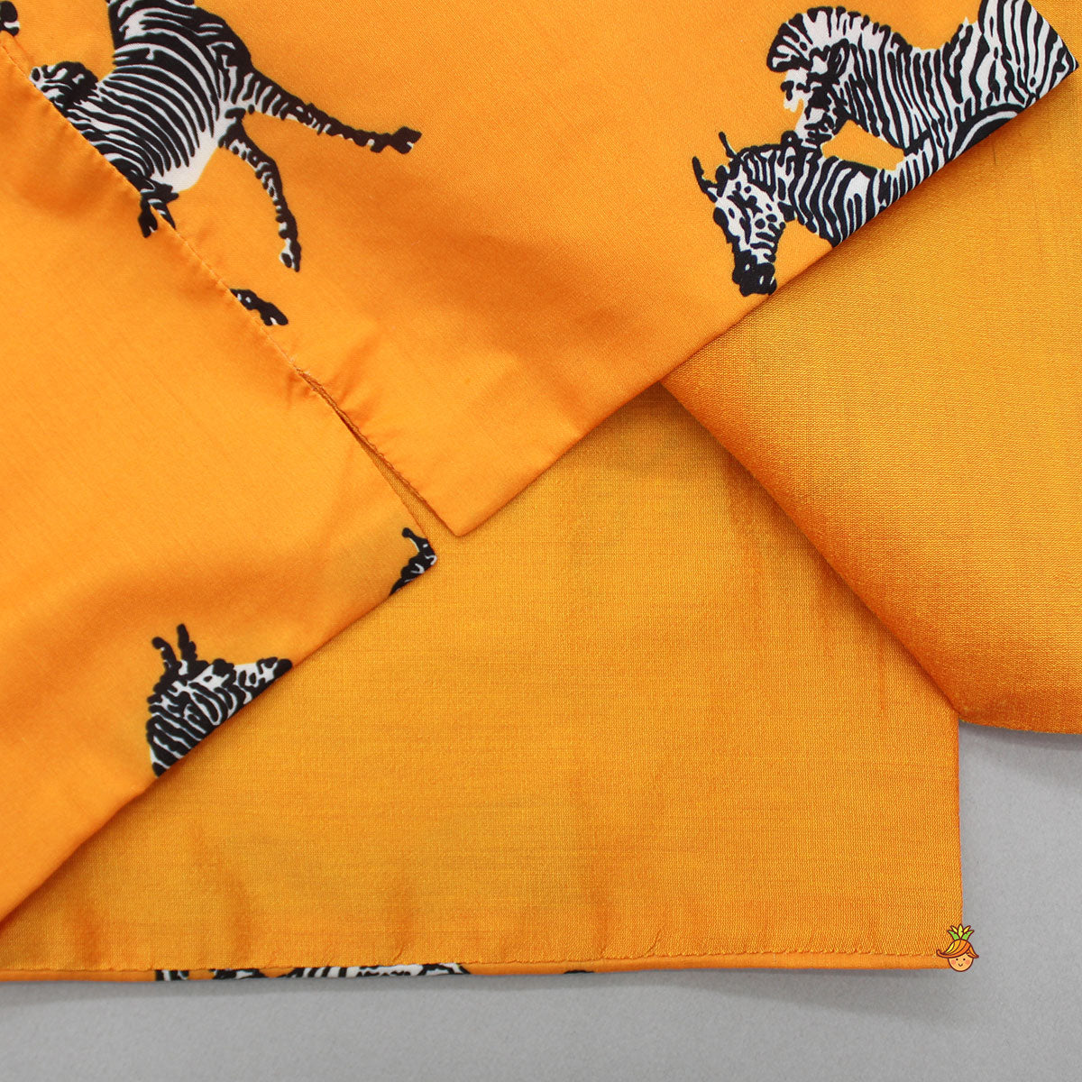 Plain Kurta And Animal Printed Jacket With Dhoti