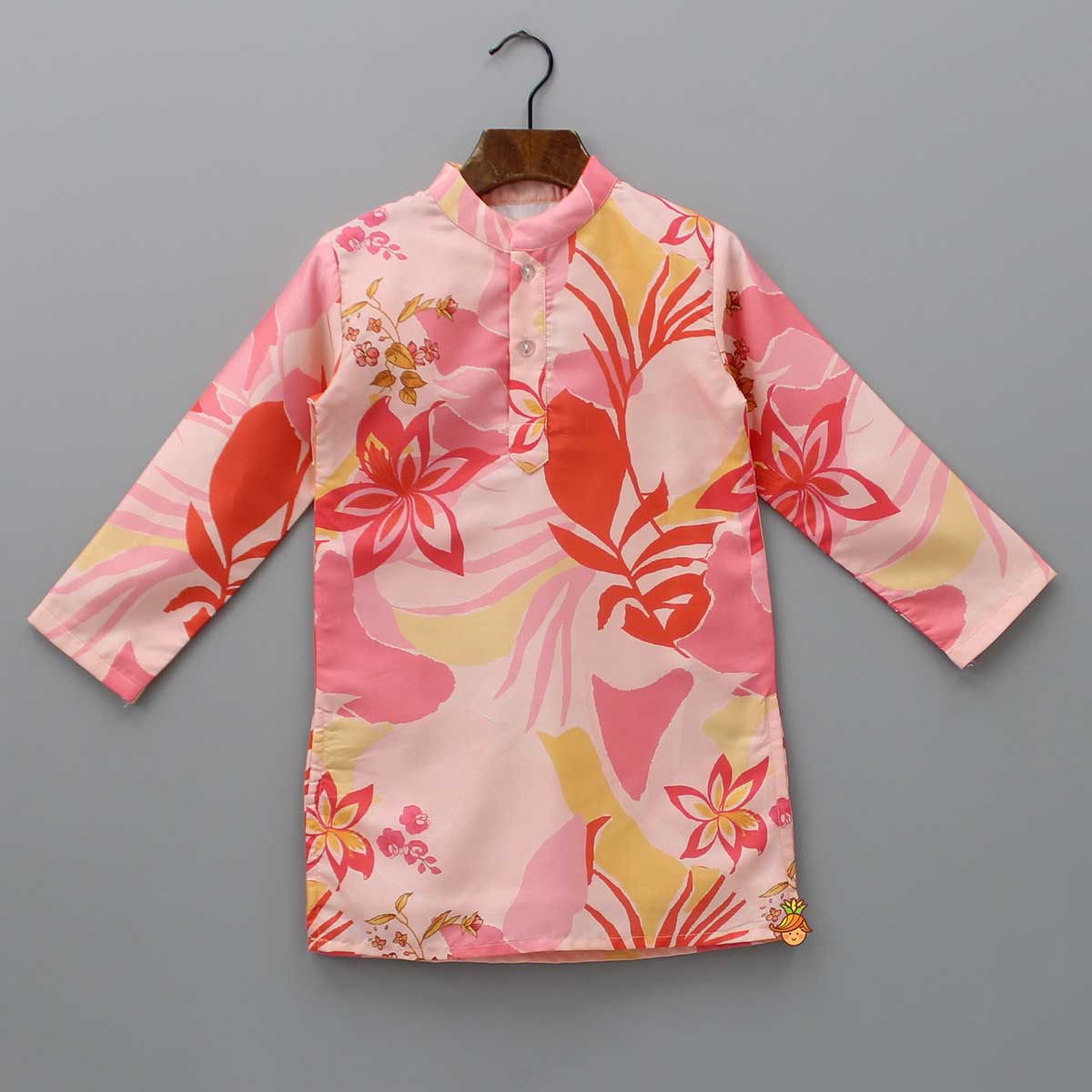 Floral Printed Multicoloured Kurta With Pyjama