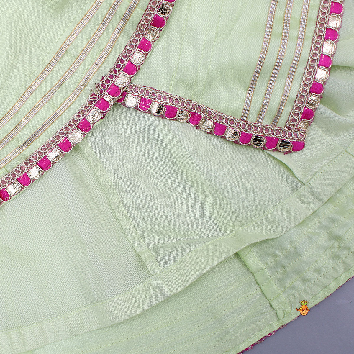 Stylish Asymmetrical Hem Kurti And Flared Palazzo