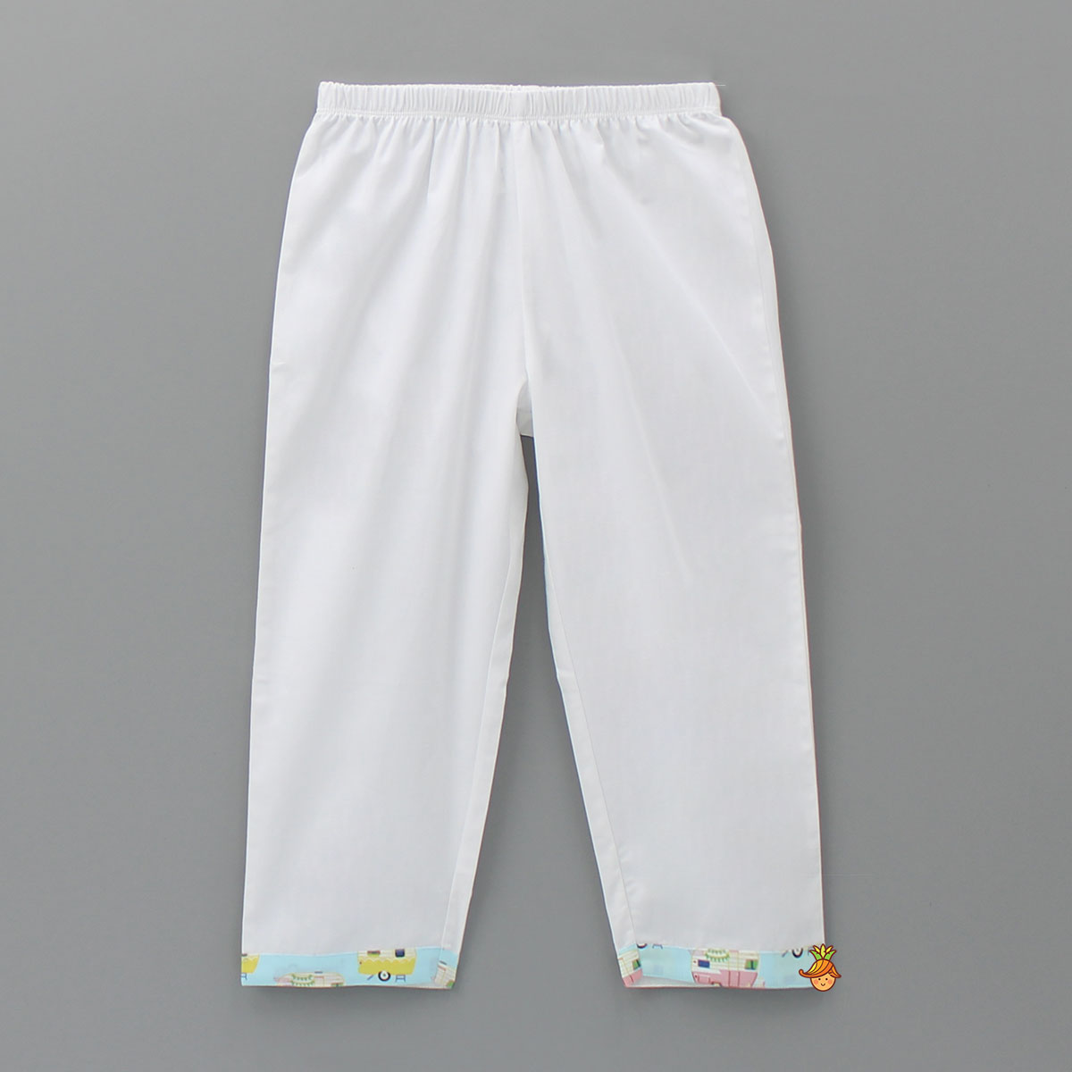 Multicoloured Vehicle Printed Top And Pyjama