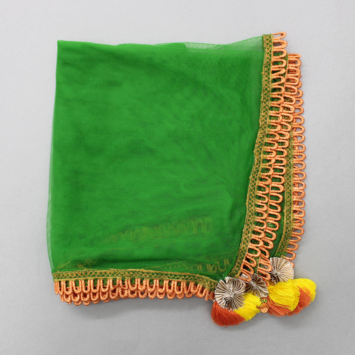 Printed Tie Up Kurti And Sharara With Net Dupatta