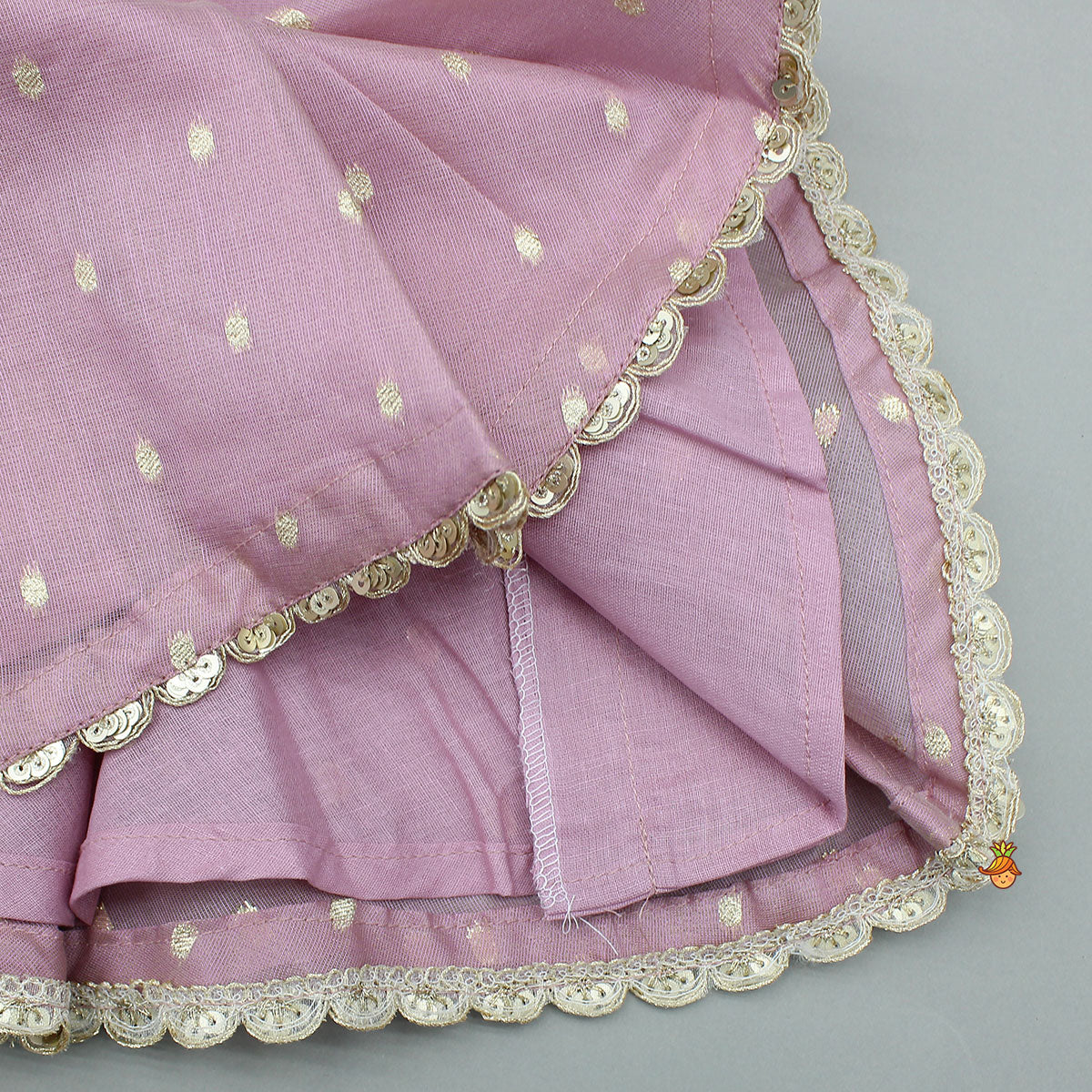 Flower Enhanced Kurti And Flared Palazzo