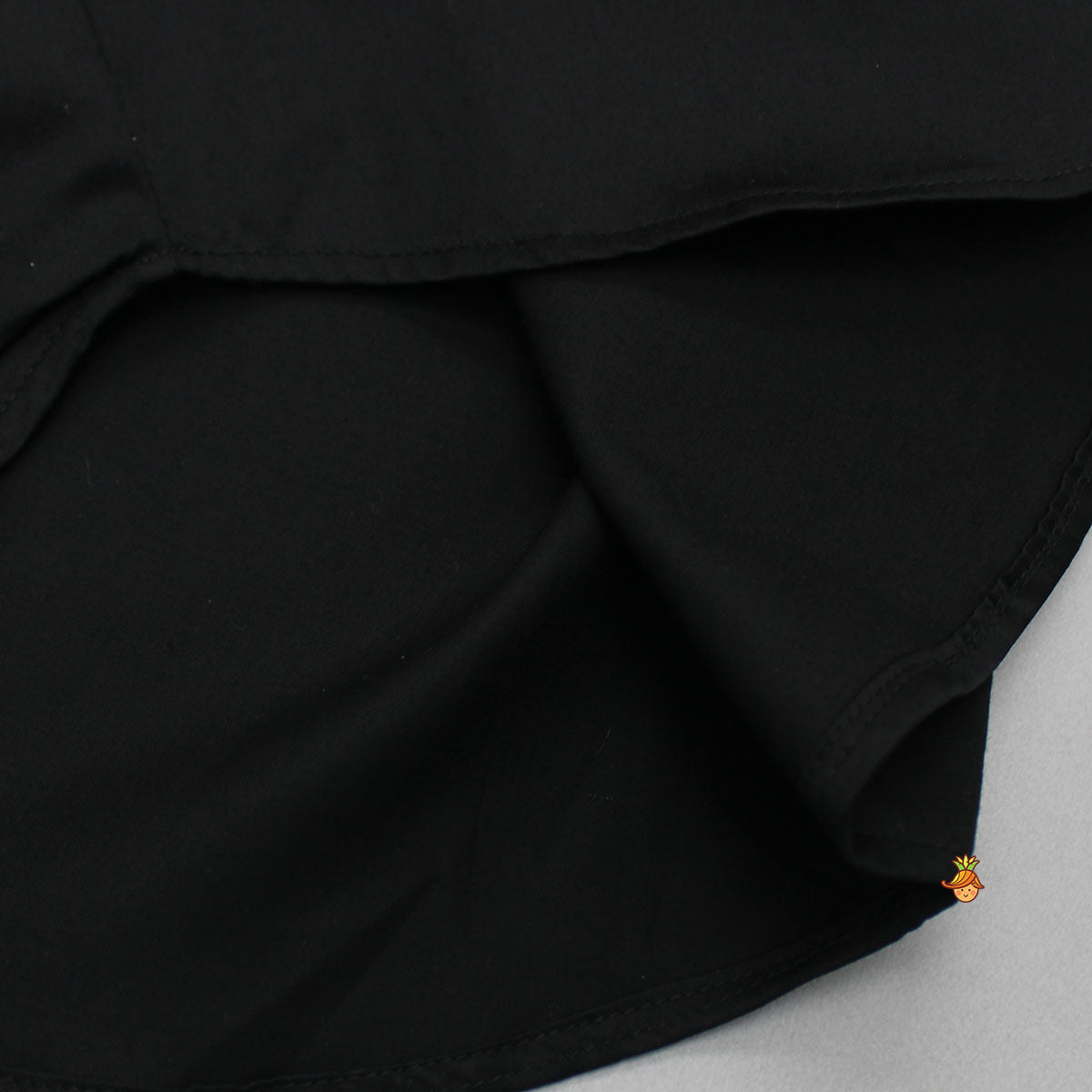 Lace Detail Black Shirt