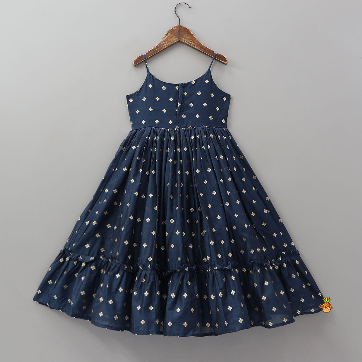Embroidered Strappy Blue Kurti