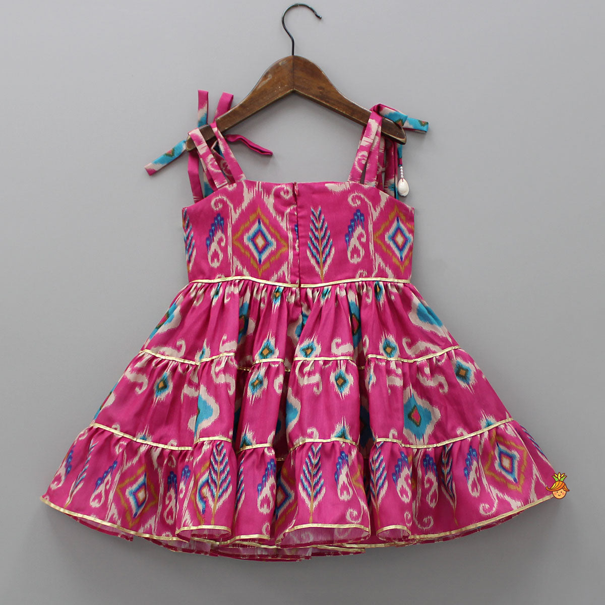 Ikat Printed Tiered Kurti