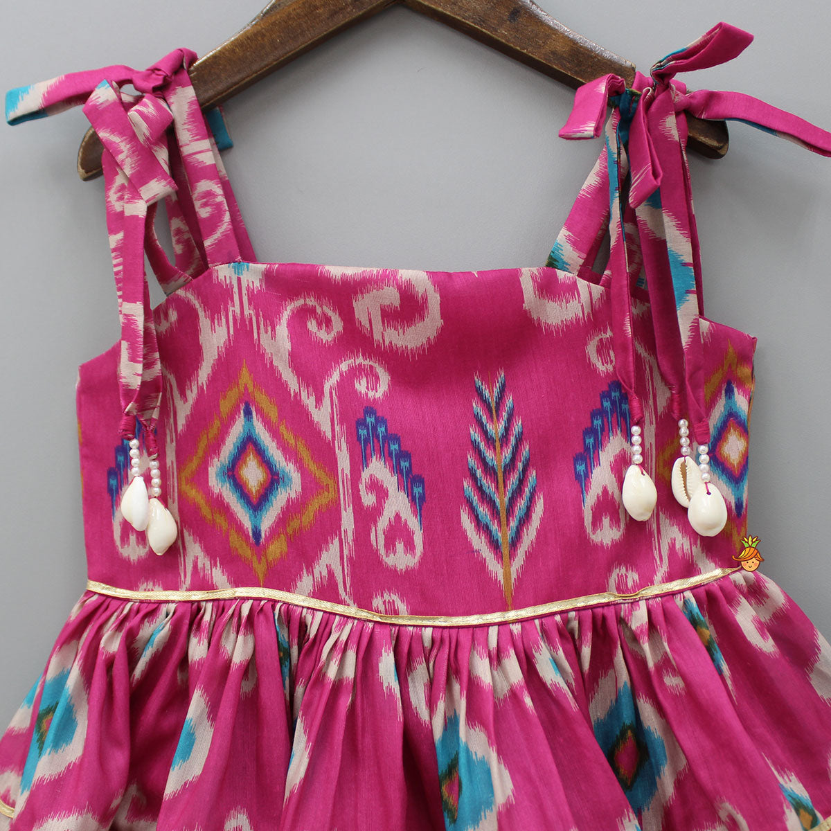 Ikat Printed Tiered Kurti