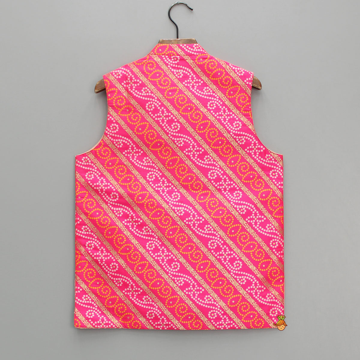 Multicoloured Bandhani Printed Jacket